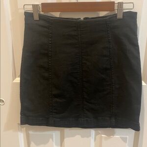 Free People Black Mini Skirt